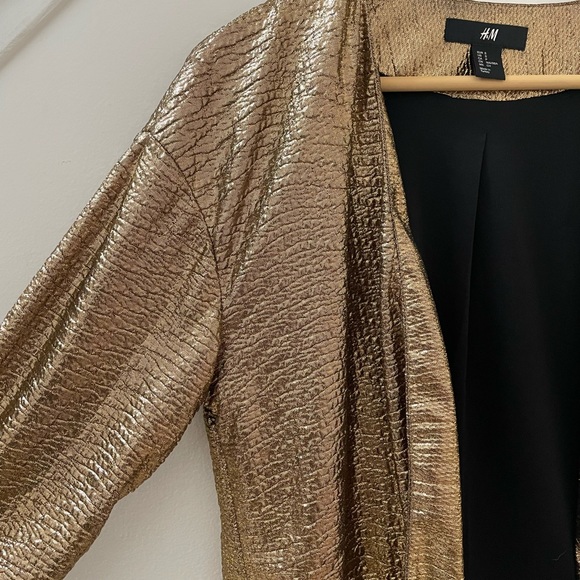 H&M Women’s Gold Cropped Jacket - Picture 5 of 8